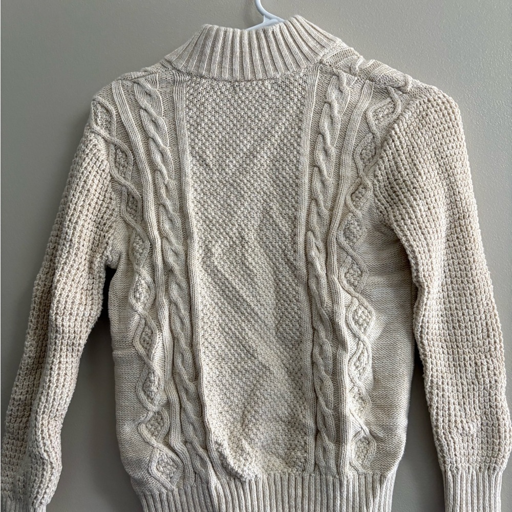 Cherokee Cream Knit Sweater with Button Accents - Picture 3 of 3